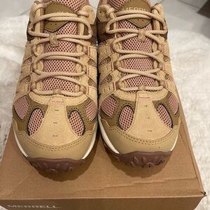 Merrell Beige and Pink Trail Shoes